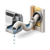 Drain Hoses Lose Their Fall Inside Walls