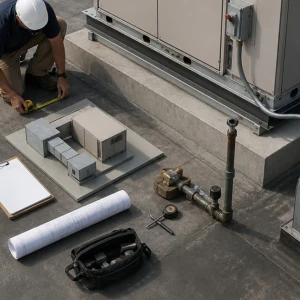 Commercial Packaged HVAC Installation